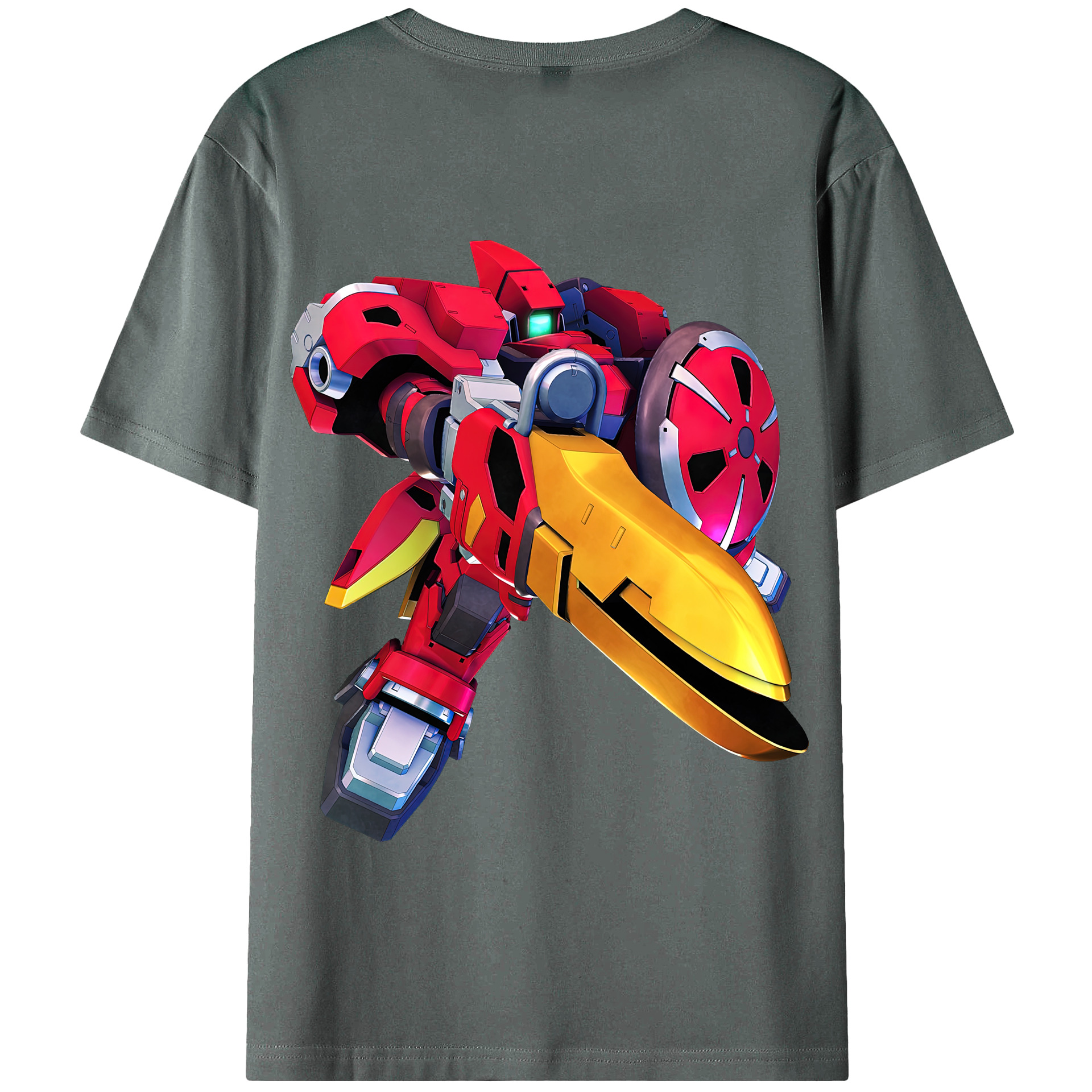 （画像用） 機動戦士ガンダム Mobile Suit Gundam 綿100％半袖Tシャツ（背面プリント）